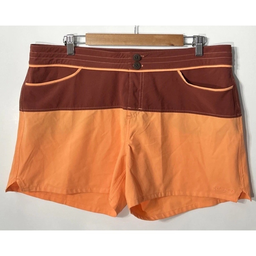 Women's Patagonia Meridian Colorblock Boardshorts Swim Bottoms Sz 14 76005